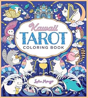 Kawaii Tarot Coloring Book: Color your way through the cutest of tarot cards--kawaii style! (NEW-OPEN) | 2175
