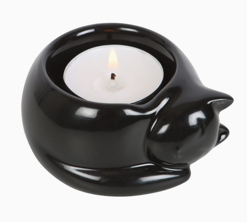 Black Cat Tealight Candle Holder | 3073
