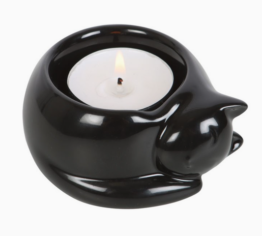 Black Cat Tealight Candle Holder | 3073