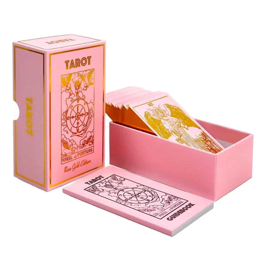 Rose Gold Tarot & Guide | Classic Tarot Design and Gold Foil (NEW-SEALED) | 3654