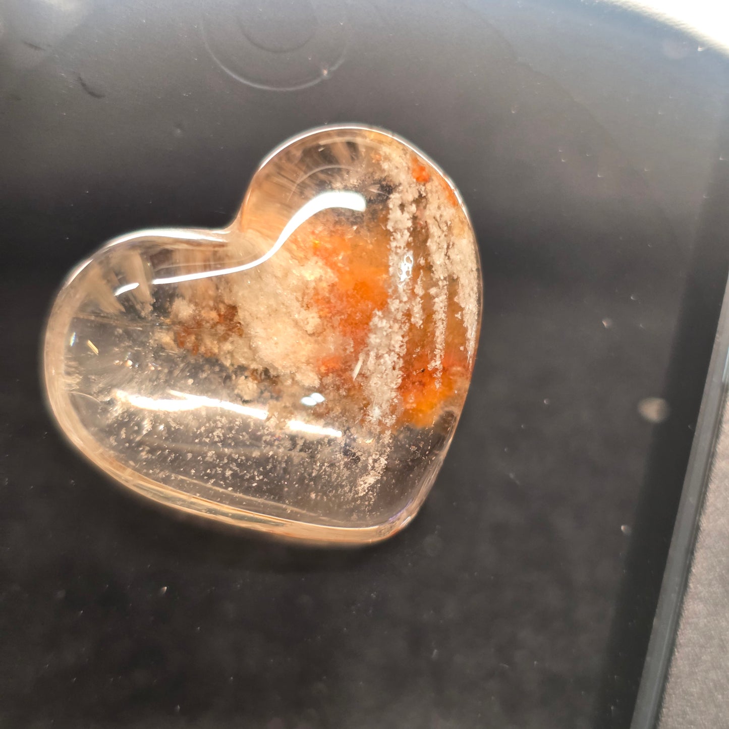 Garden Quartz Heart Carving | 2238