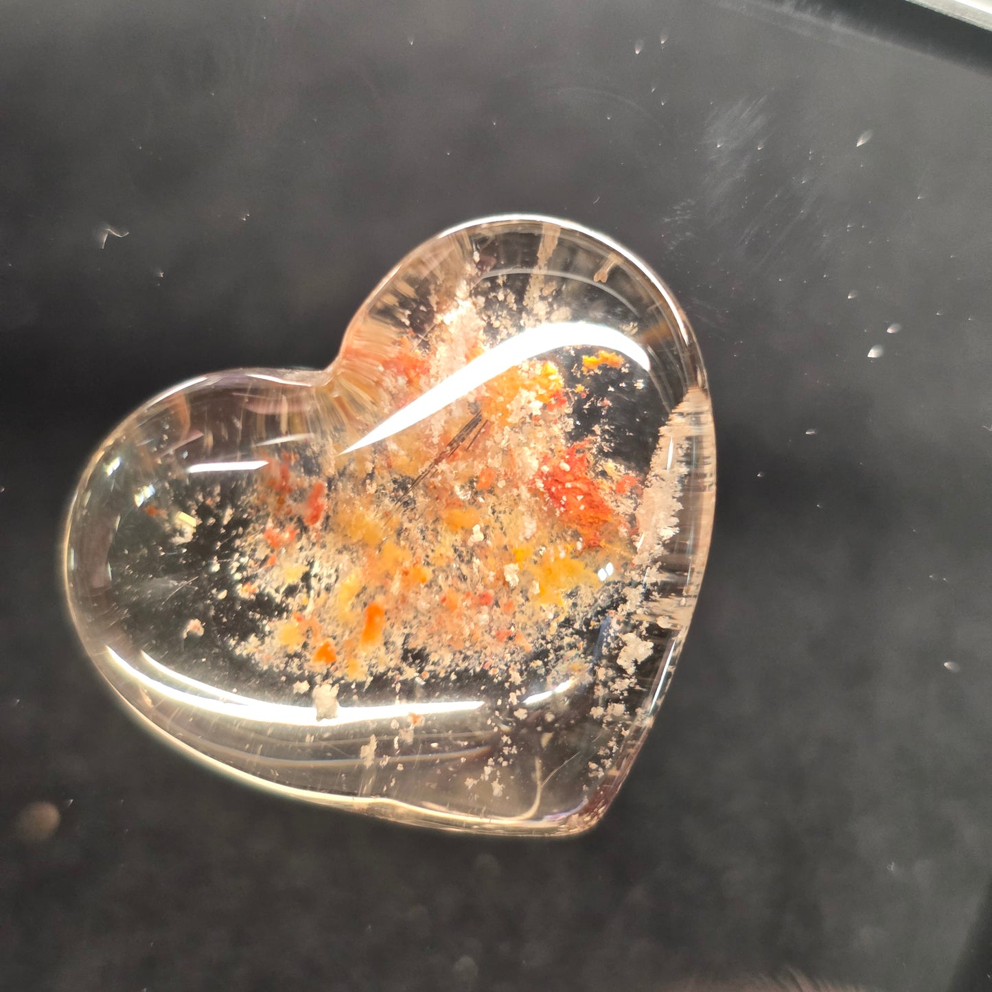 Garden Quartz Heart Carving | 2239