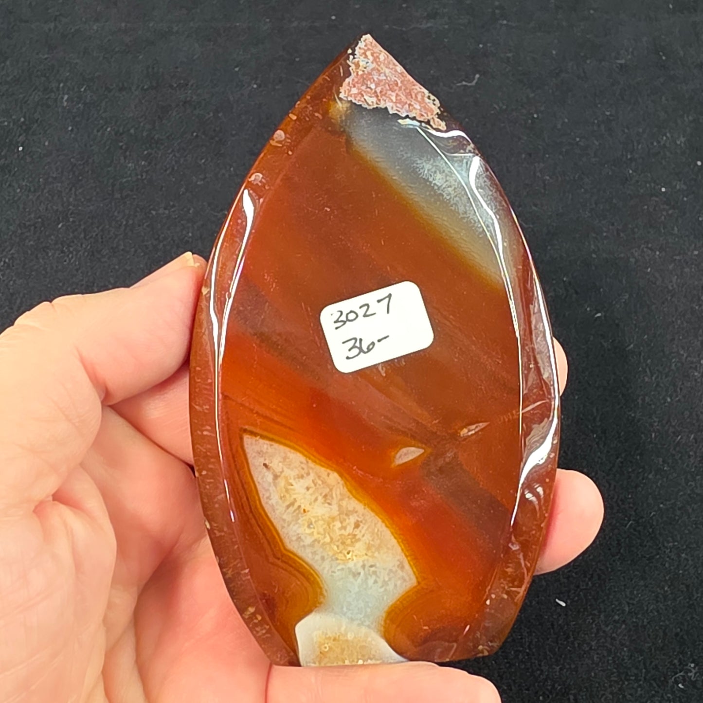 Carnelian Flame Carving (discounted) | 3027