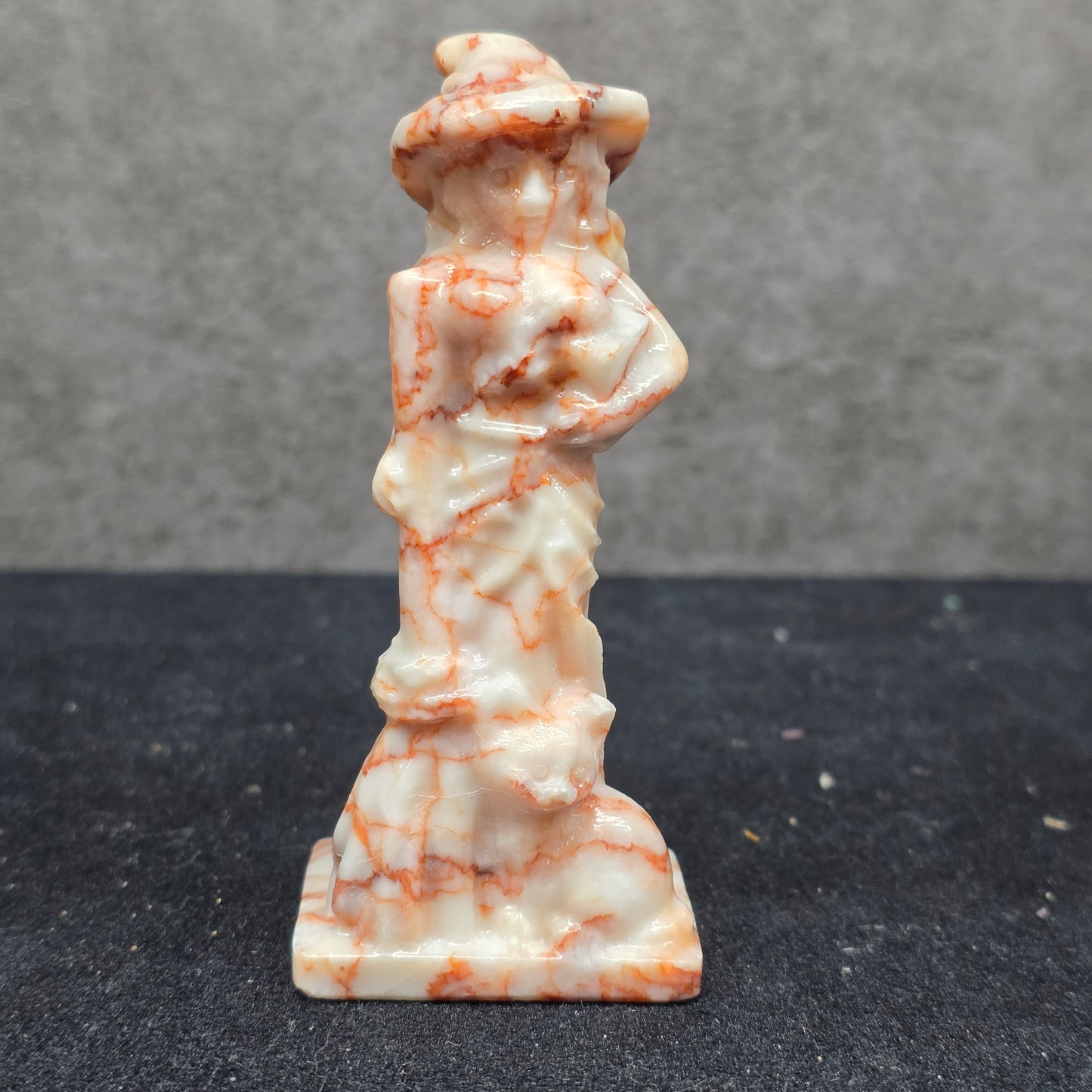 Red Vein Jasper Witch Carving | 3526