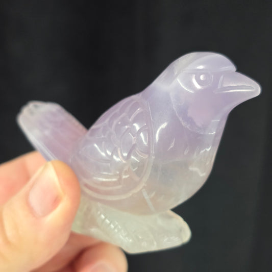 Purple Fluorite Bird Carving | 1096