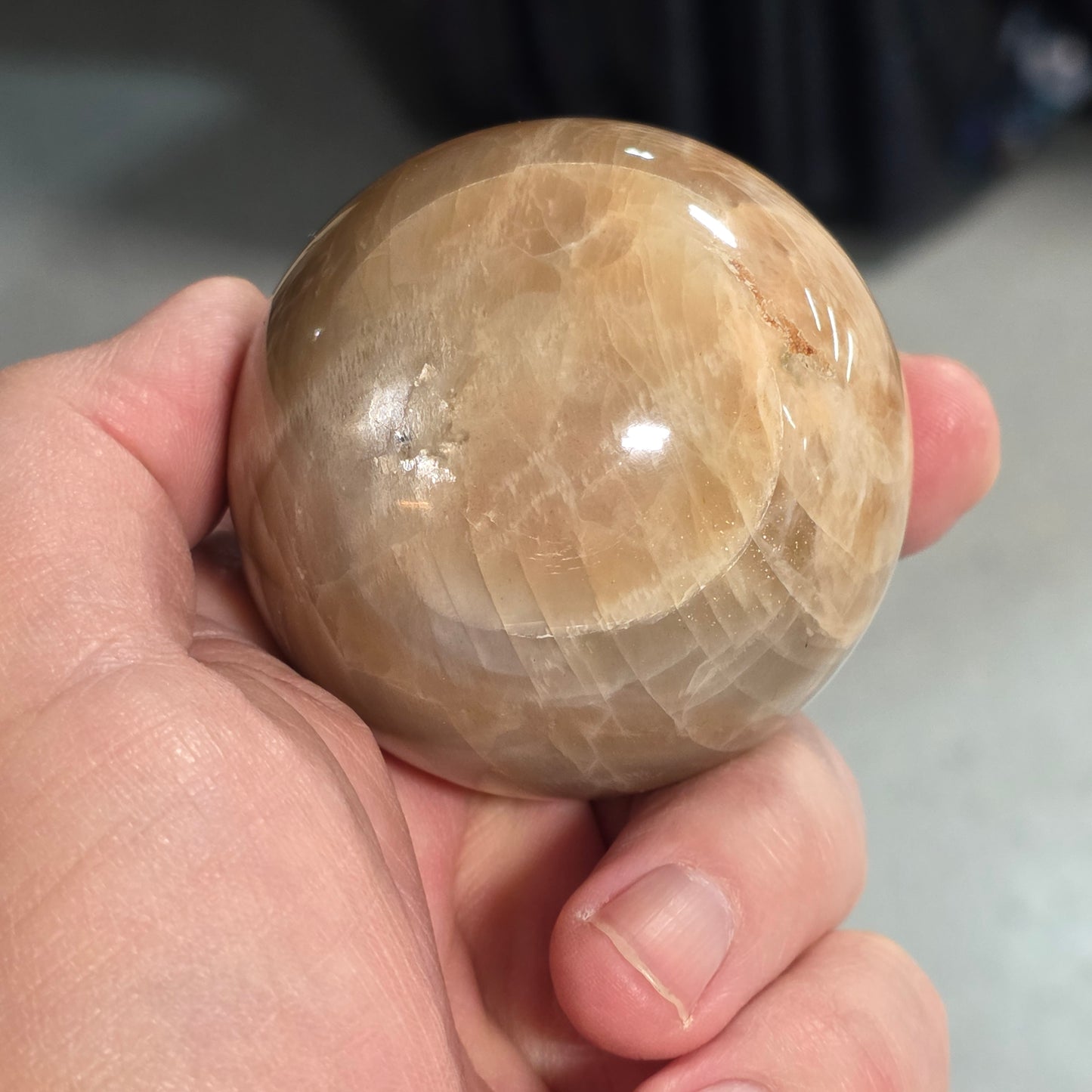 Peach Moonstone Palmstone | 2290