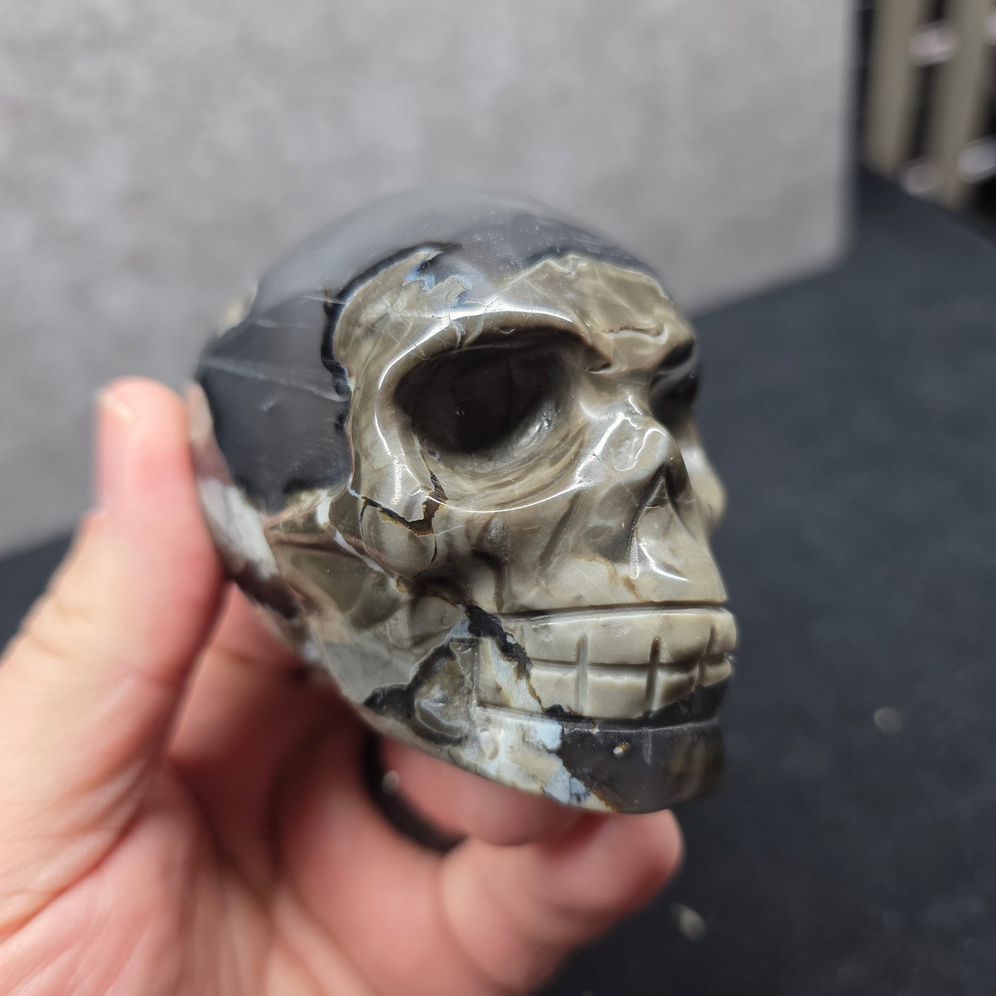Volcano Agate Skull | 3311