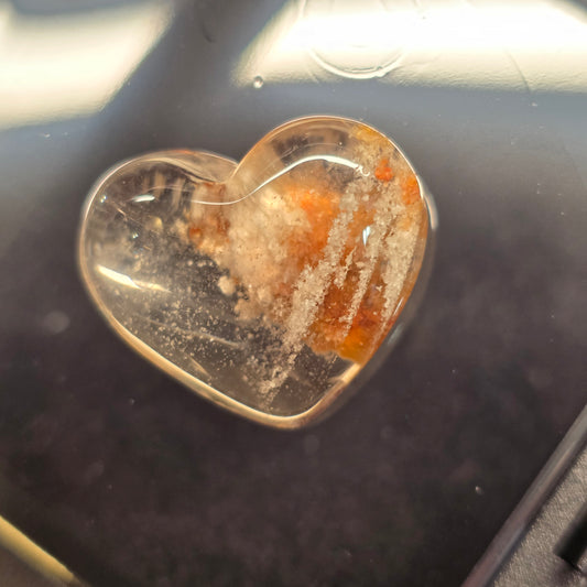 Garden Quartz Heart Carving | 2238