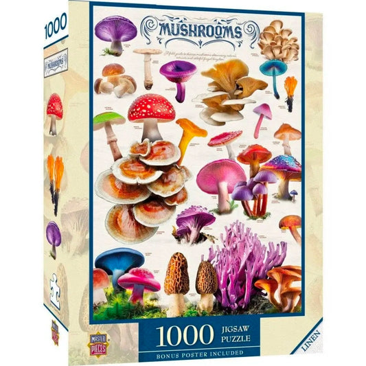 Field Guide - Mushrooms 1000 Piece Jigsaw Puzzle (NEW-SEALED) | 3268