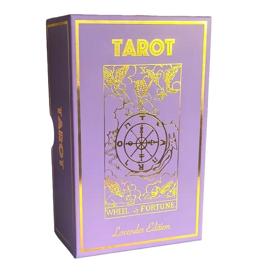 Lavender Gold Foil Tarot & Guide | Classic Tarot Design (NEW-SEALED) | 3652