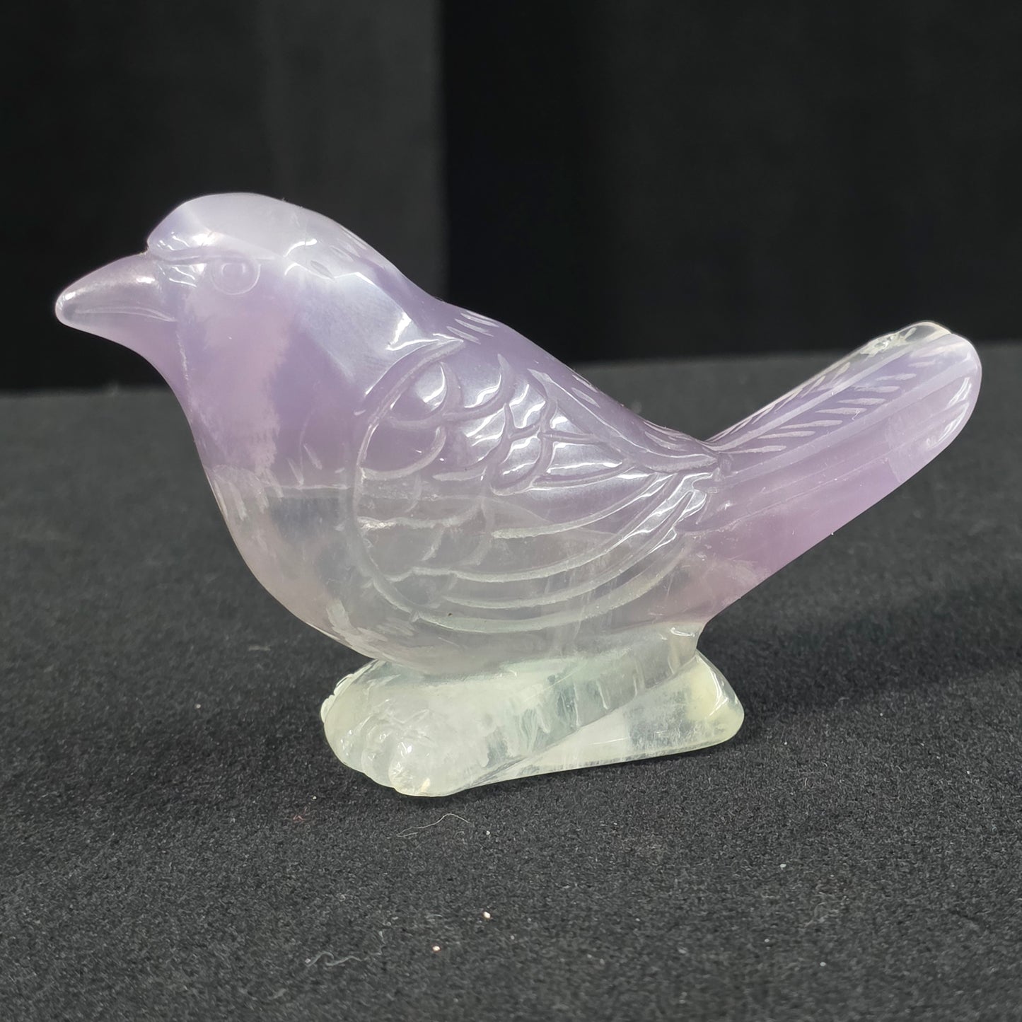 Purple Fluorite Bird Carving | 1096