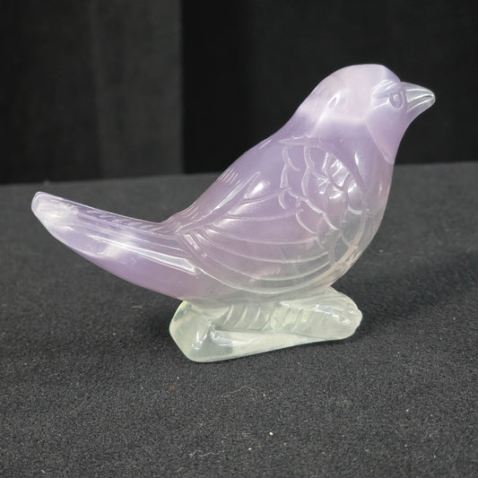 Purple Fluorite Bird Carving | 1096