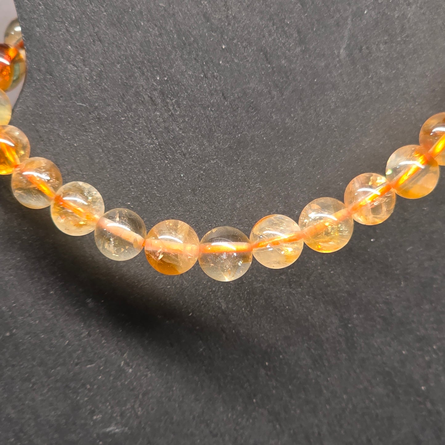 Citrine Bead Bracelet 6.25"-16cm | 3053
