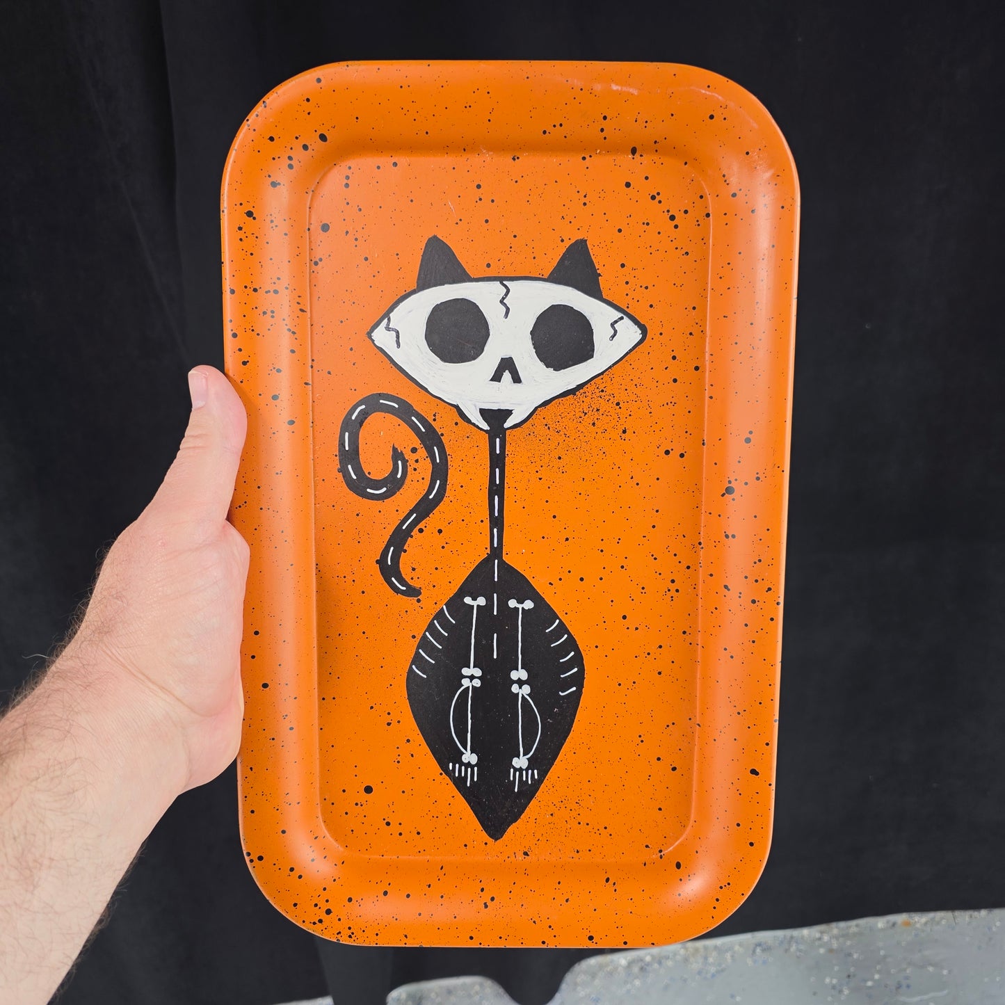 Halloween Cat Tray (USED) | 3226