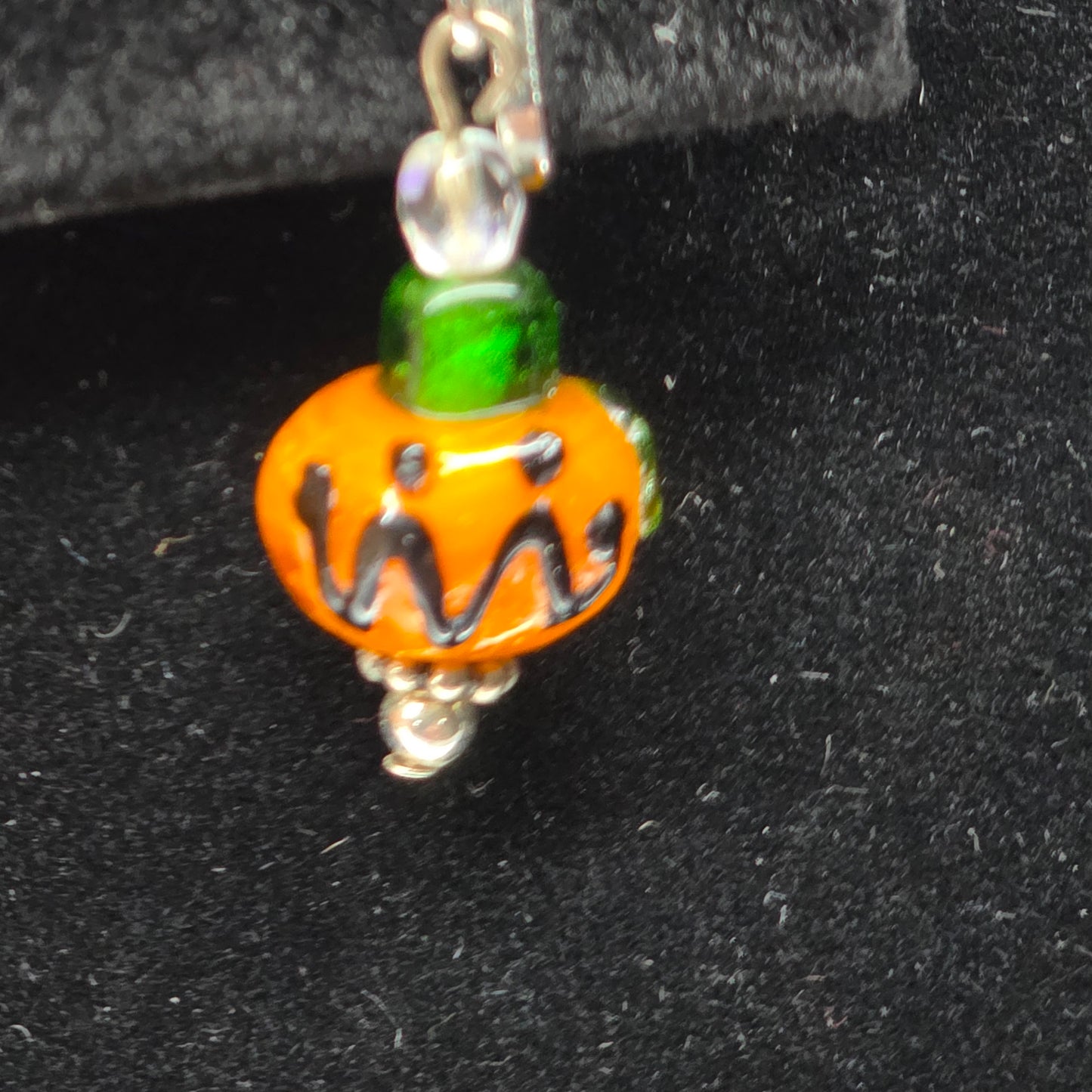 Vintage Pumpkin Clip-On Earrings (USED) | 3221
