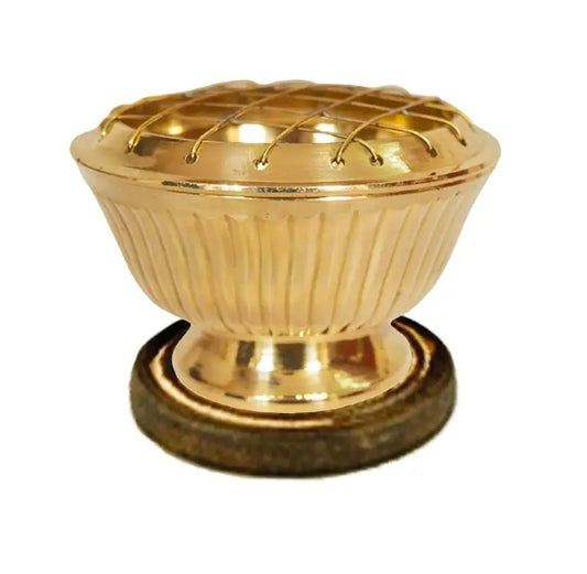 Brass Screen Burner w/ Coaster (3.5 in.) (NEW-SEALED) | 3198