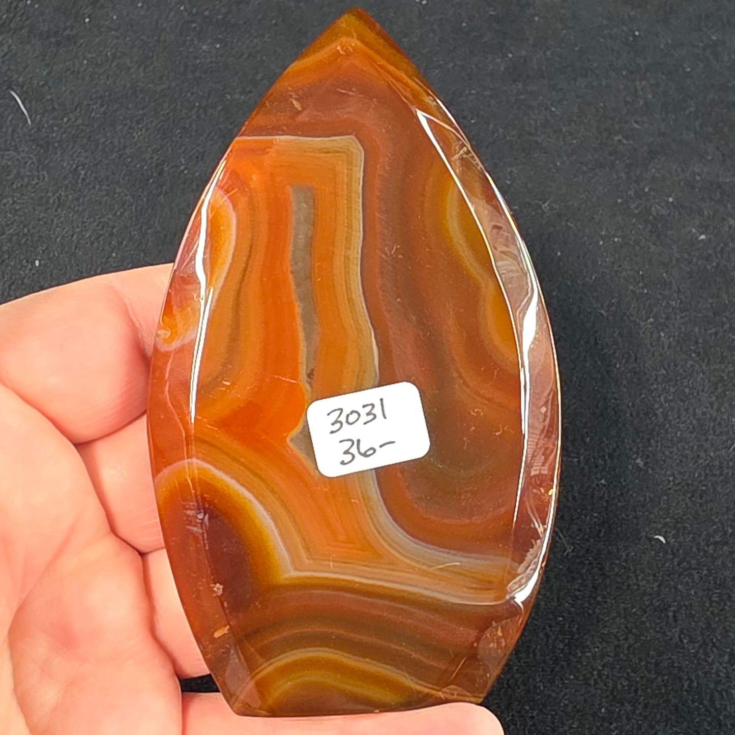 Carnelian Flame Carving | 3031