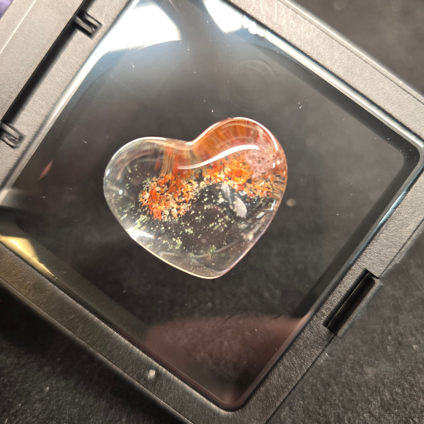 Garden Quartz Heart Carving | 2237