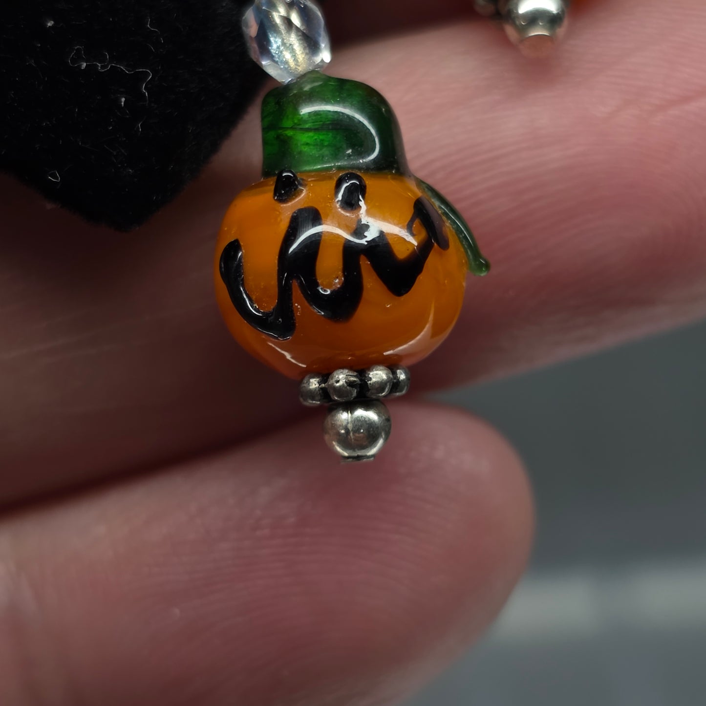 Vintage Pumpkin Clip-On Earrings (USED) | 3221