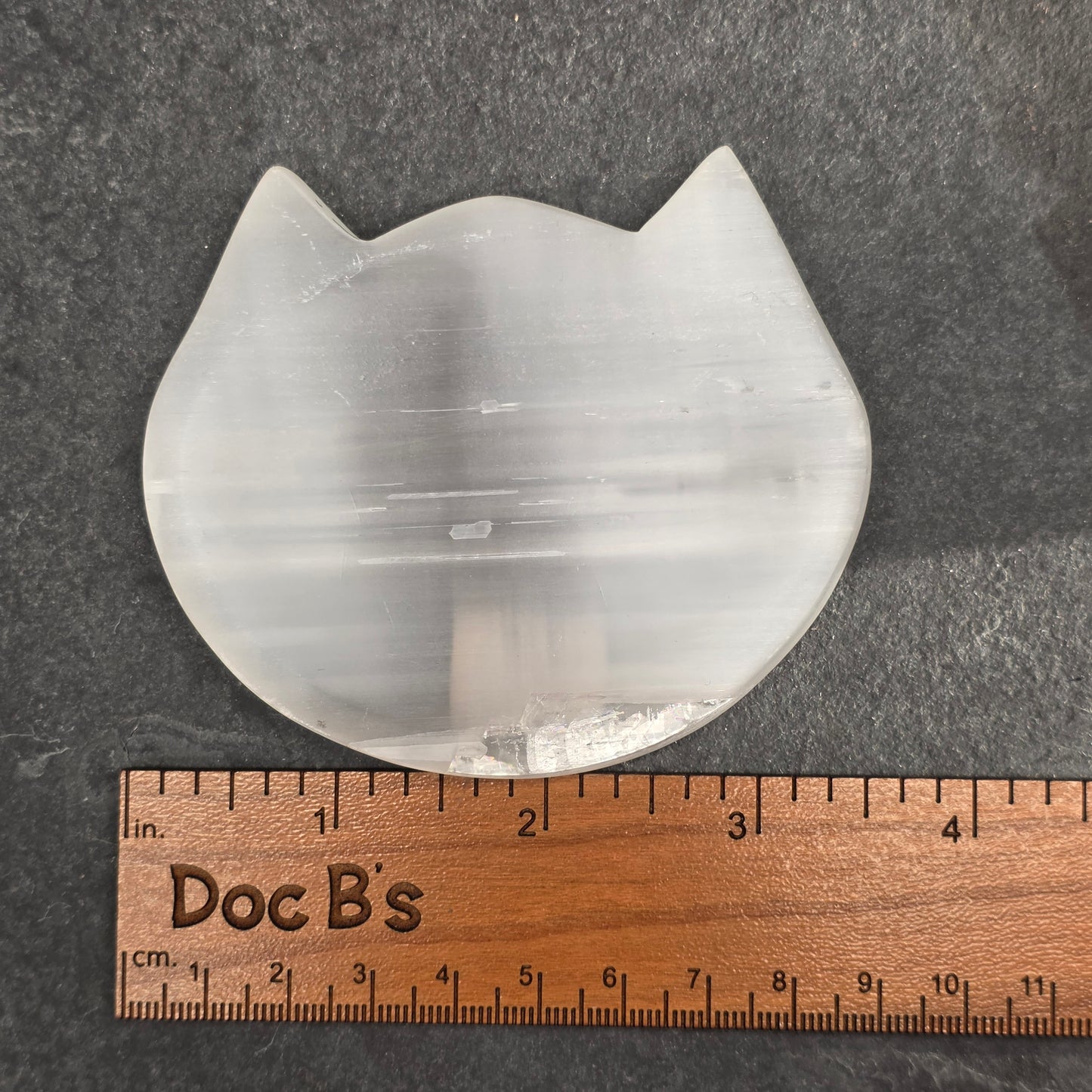 Satin Spar Cat Bowl Carving | 1905