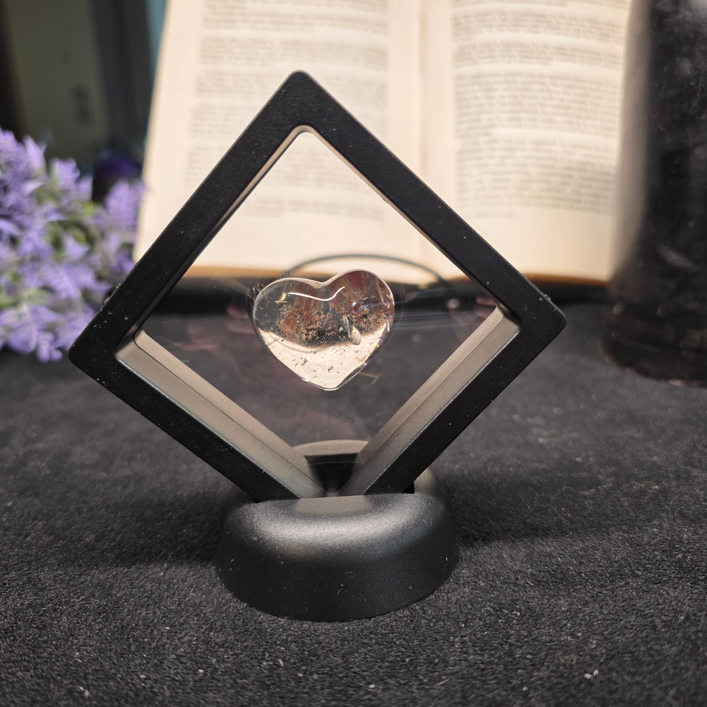 Garden Quartz Heart Carving | 2237