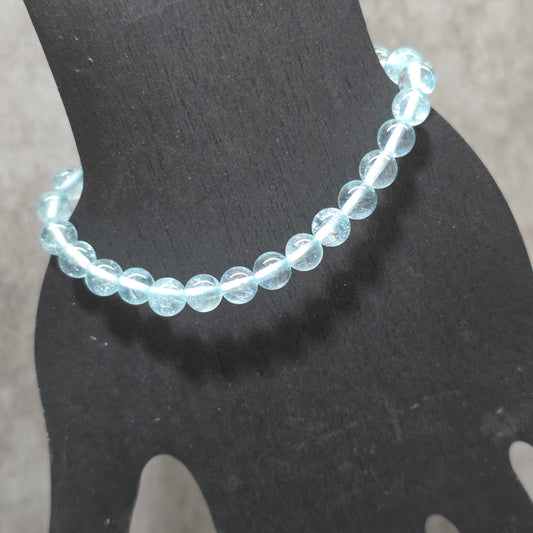 Aquamarine Bead Bracelet | 3327
