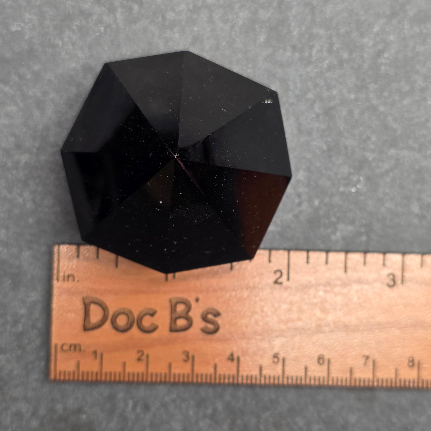 Black Obsidian Diamond Point Carving | 1480