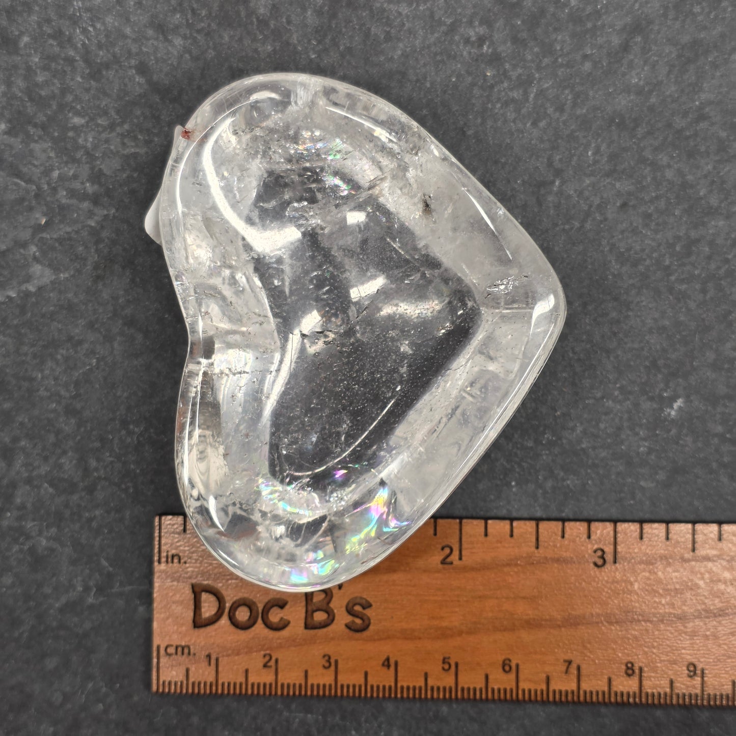 Clear Quartz Heart Bowl Carving | 1577