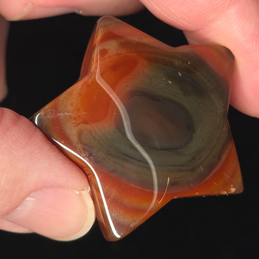 Carnelian Star Carving | 3063