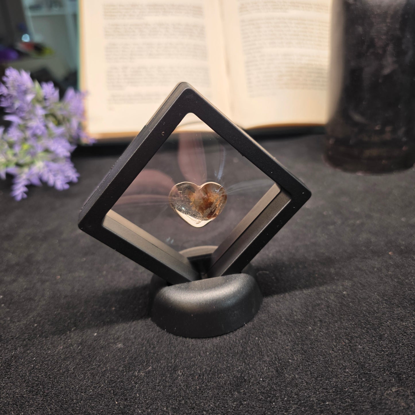 Garden Quartz Heart Carving | 2238