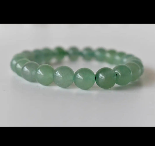 Green Aventurine Bead Bracelet 6.5" - 6.75" (NEW-OPEN) | 3638