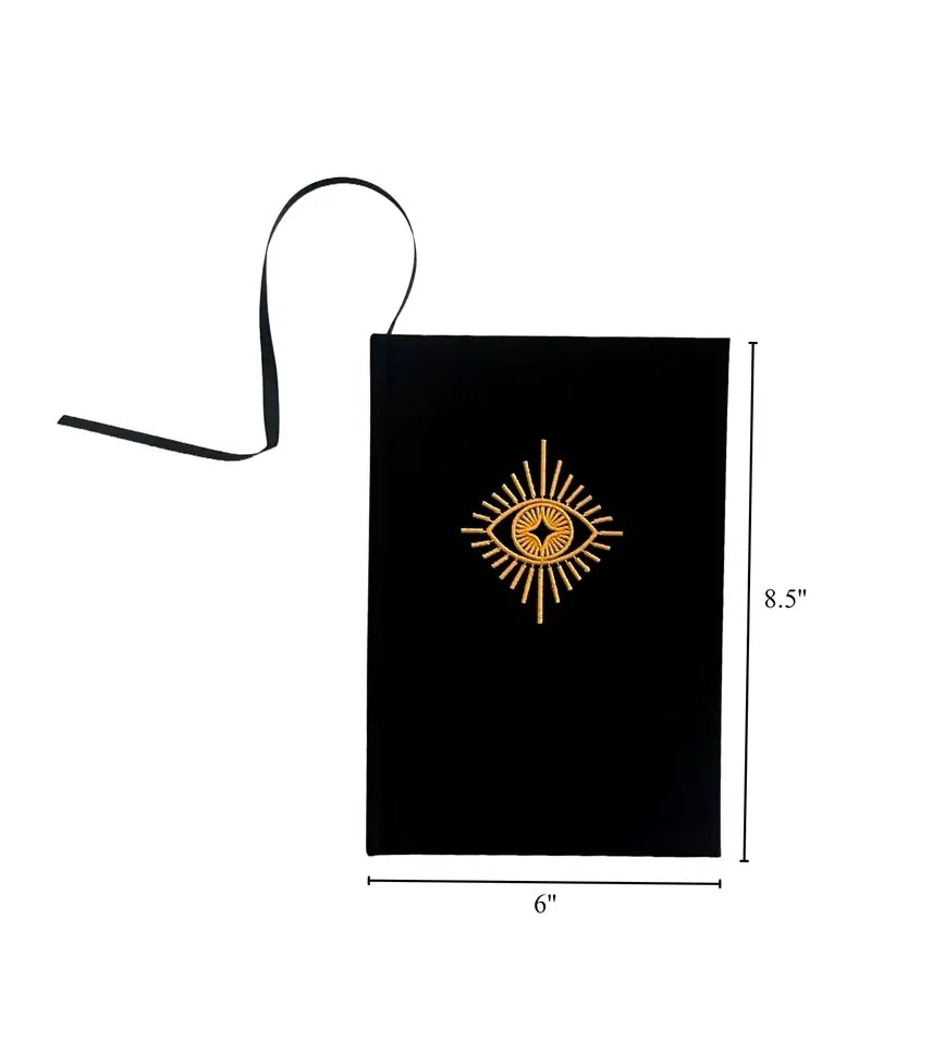 Embroidered Evil Eye Journal | A5 Size | Fabric Cover (NEW-SEALED) | 3648