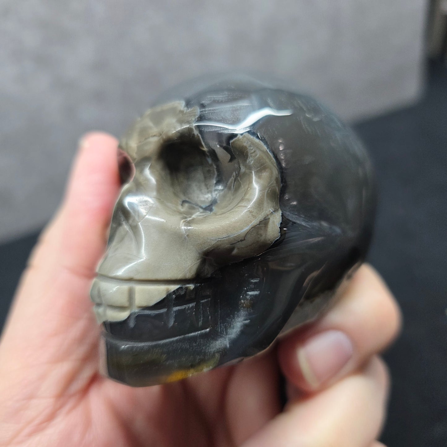 Volcano Agate Skull | 3311