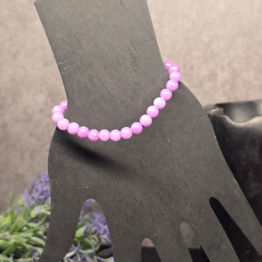 Lepidolite Bead Bracelet 6.25"-16cm | 3055