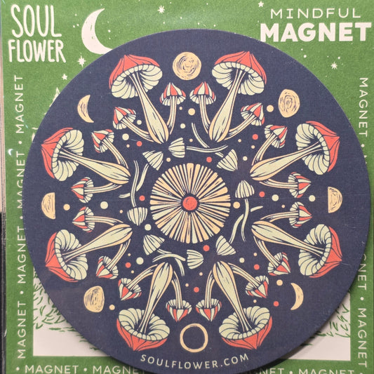 Mushroom Mandala Magnet | 2866