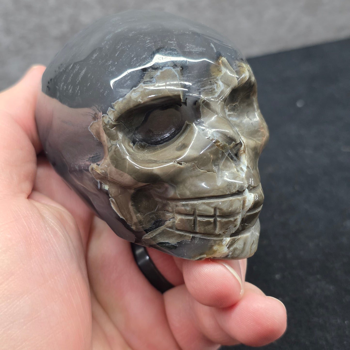 Volcano Agate Skull | 3309