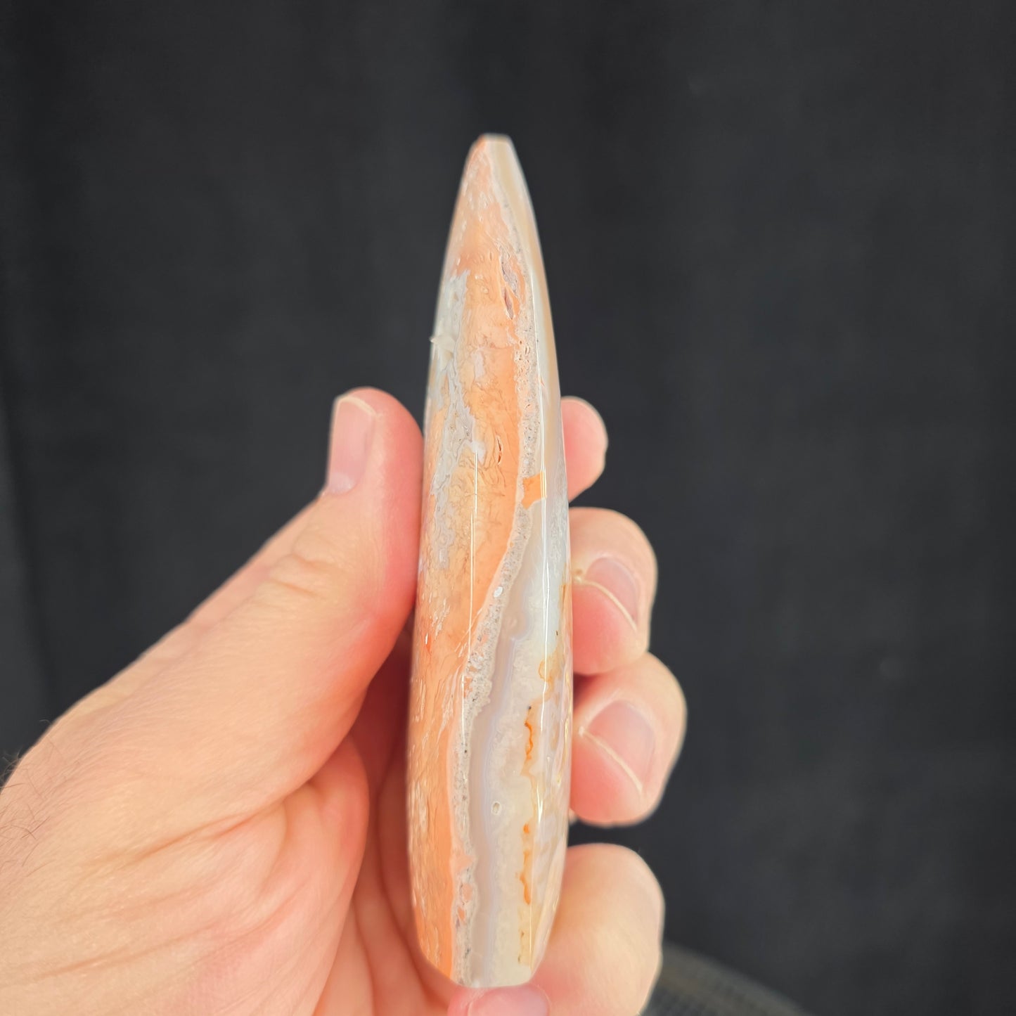 Cotton Candy Agate Flame Carving | 1895