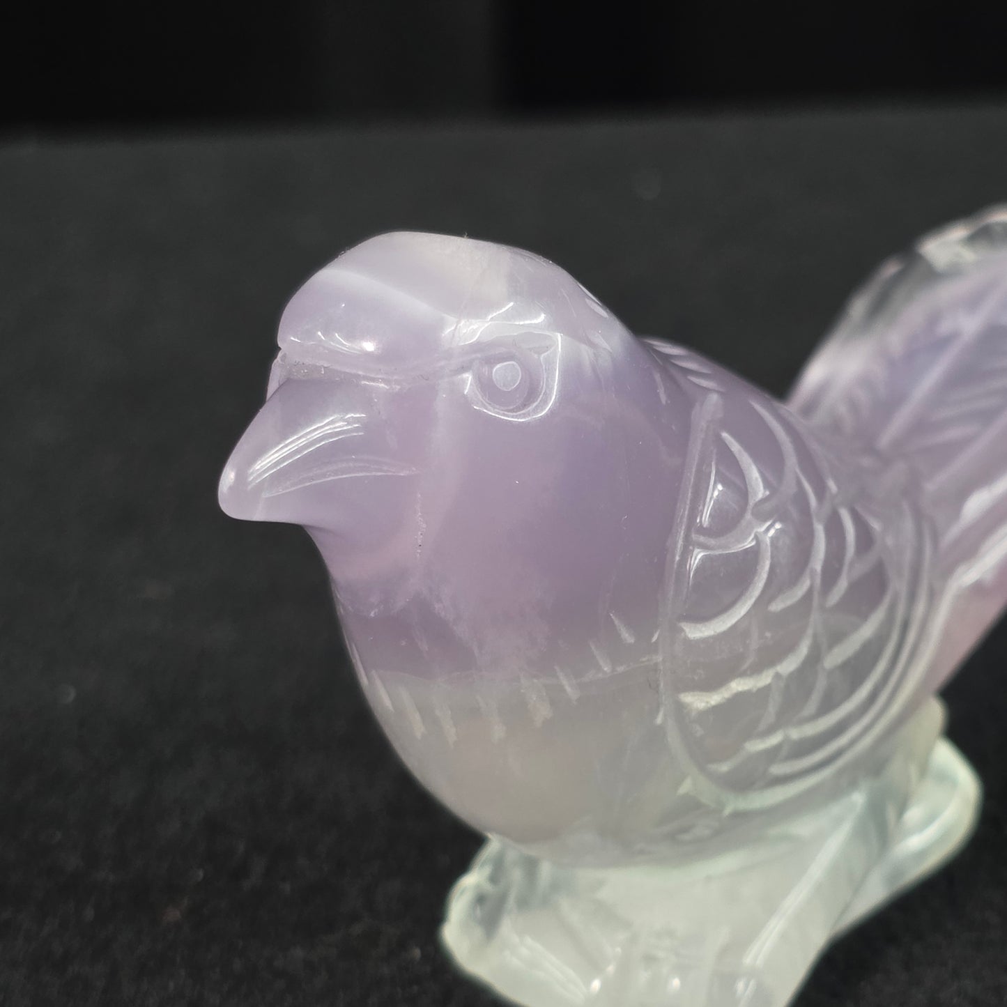 Purple Fluorite Bird Carving | 1096