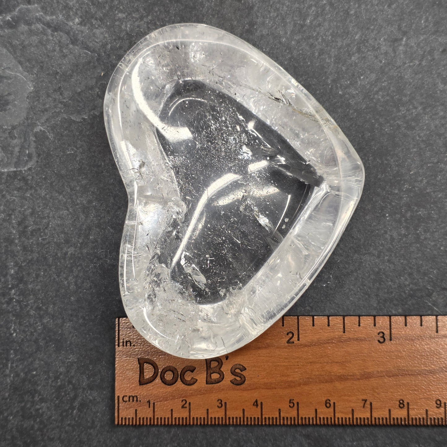Clear Quartz Heart Bowl Carving | 1578