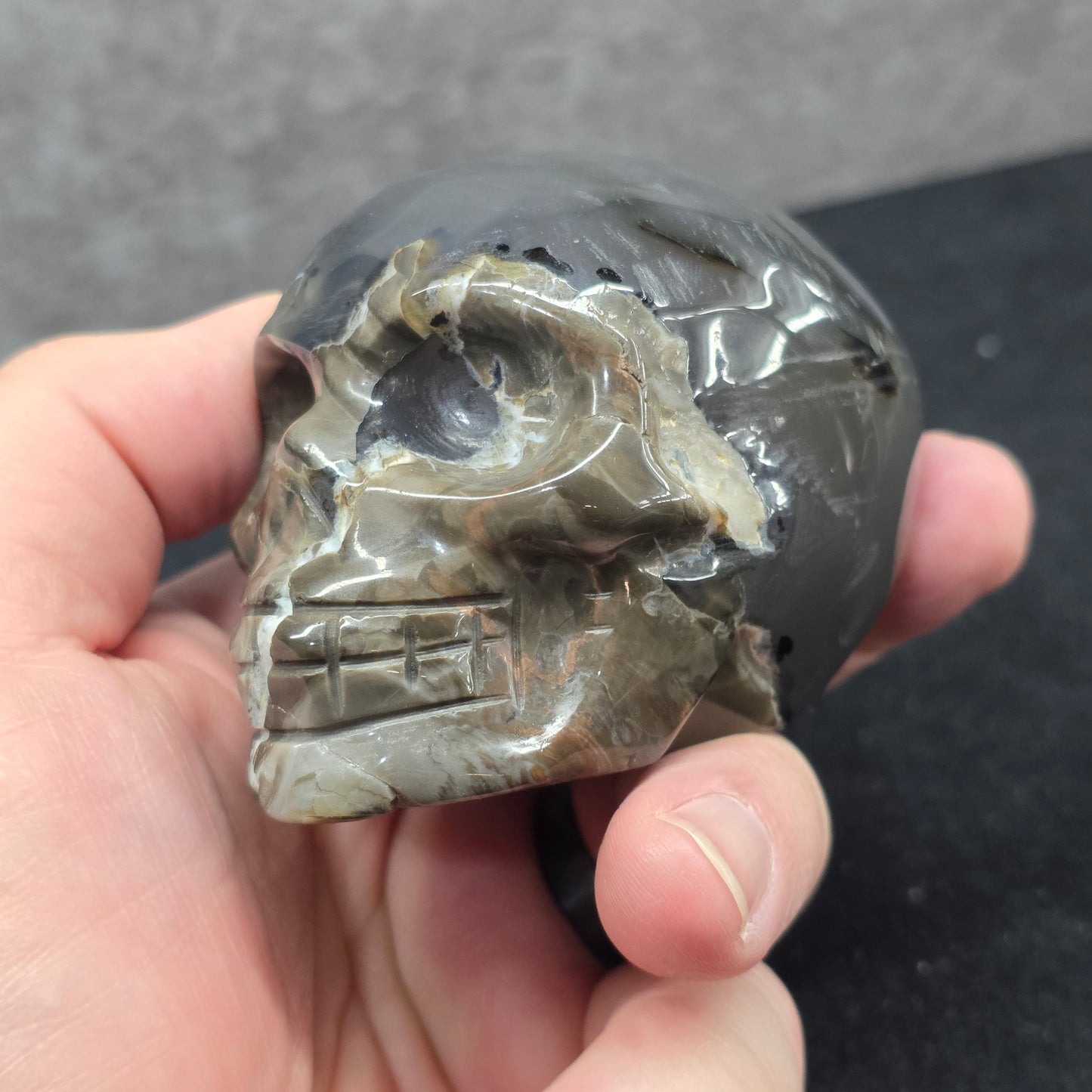 Volcano Agate Skull | 3309