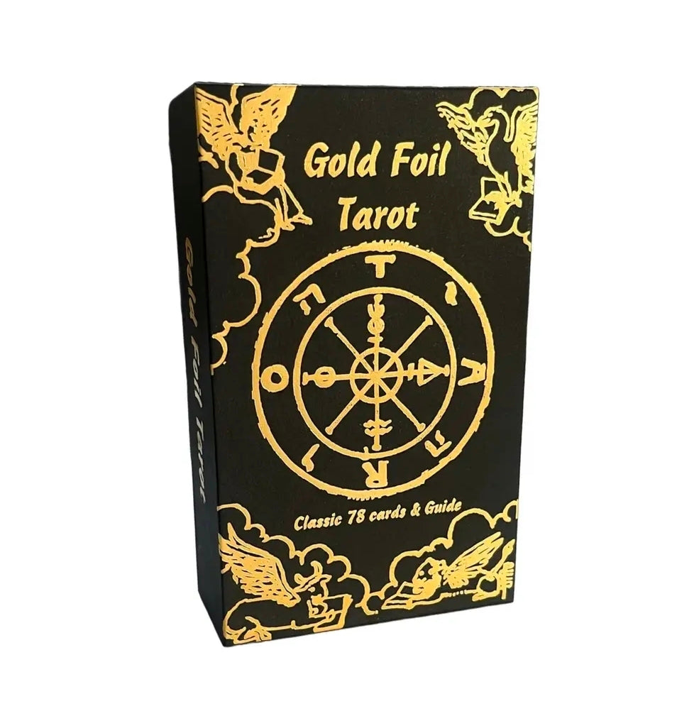 Gold Foil Tarot Deck | Premium Waterproof Pvc Cards & Guide (NEW-SEALED) | 3651