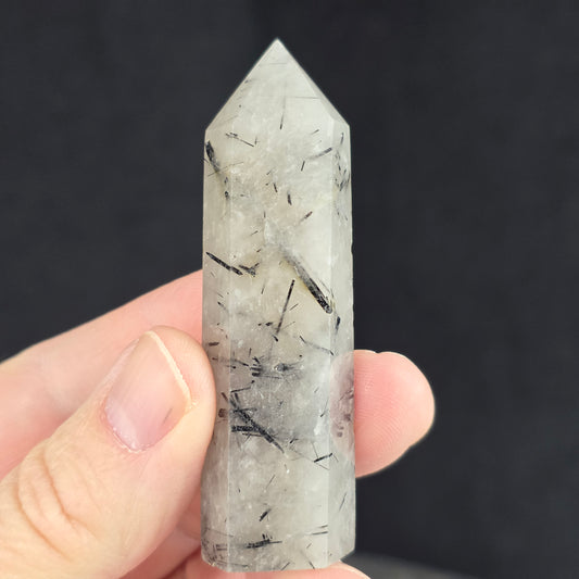 Black Tourmaline, Clear Quartz Generator | 2688