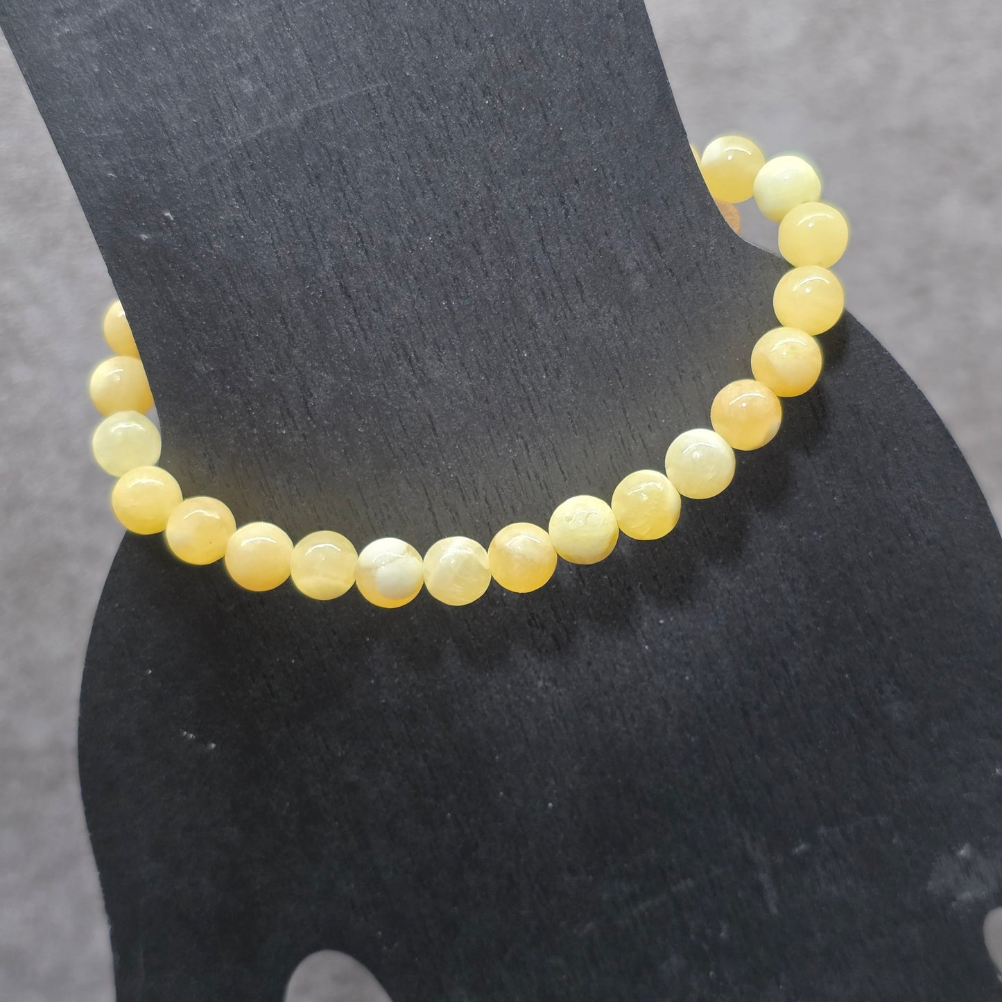Yellow Calcite Bead Bracelet | 3337