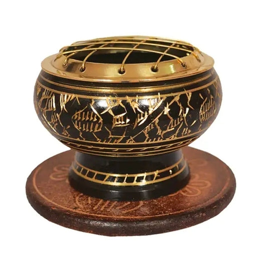 Brass Screen Burner w/ Coaster (2 X 3 in.) (NEW-SEALED) | 3197