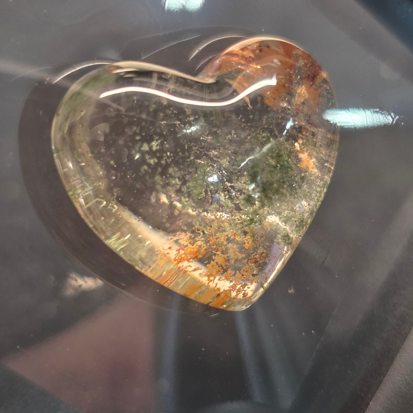 Garden Quartz Heart Carving | 2236