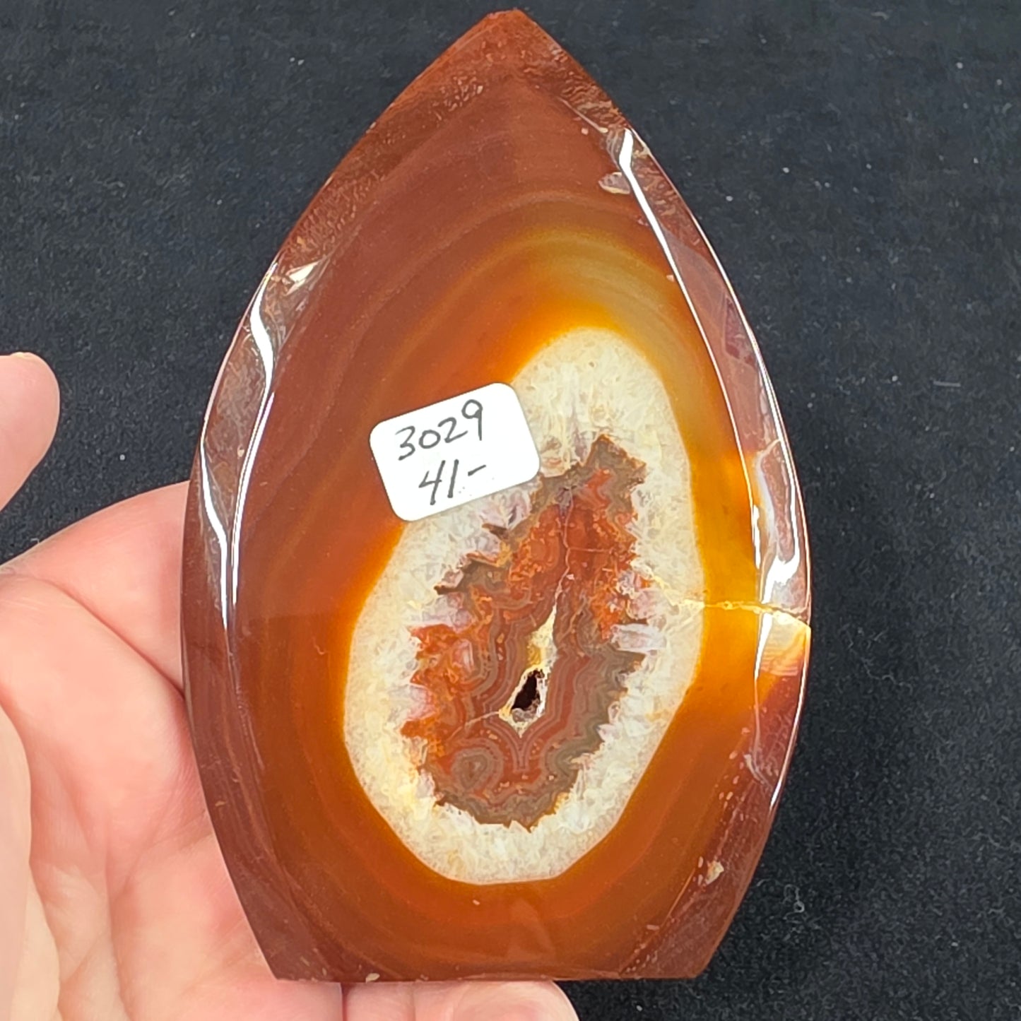 Carnelian Flame Carving (discounted) | 3029