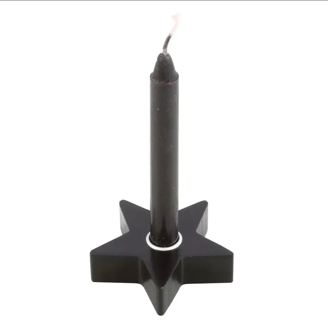 Black Star Spell Candleholder | 3301