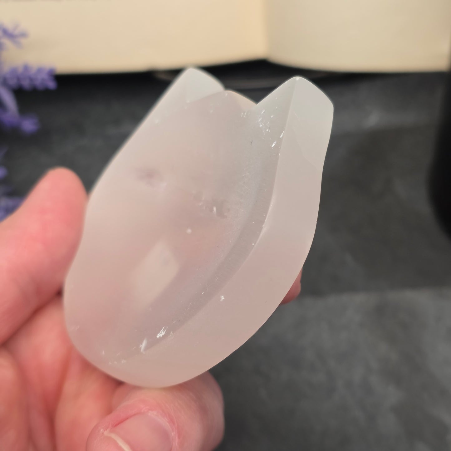 Satin Spar Cat Bowl Carving | 1903