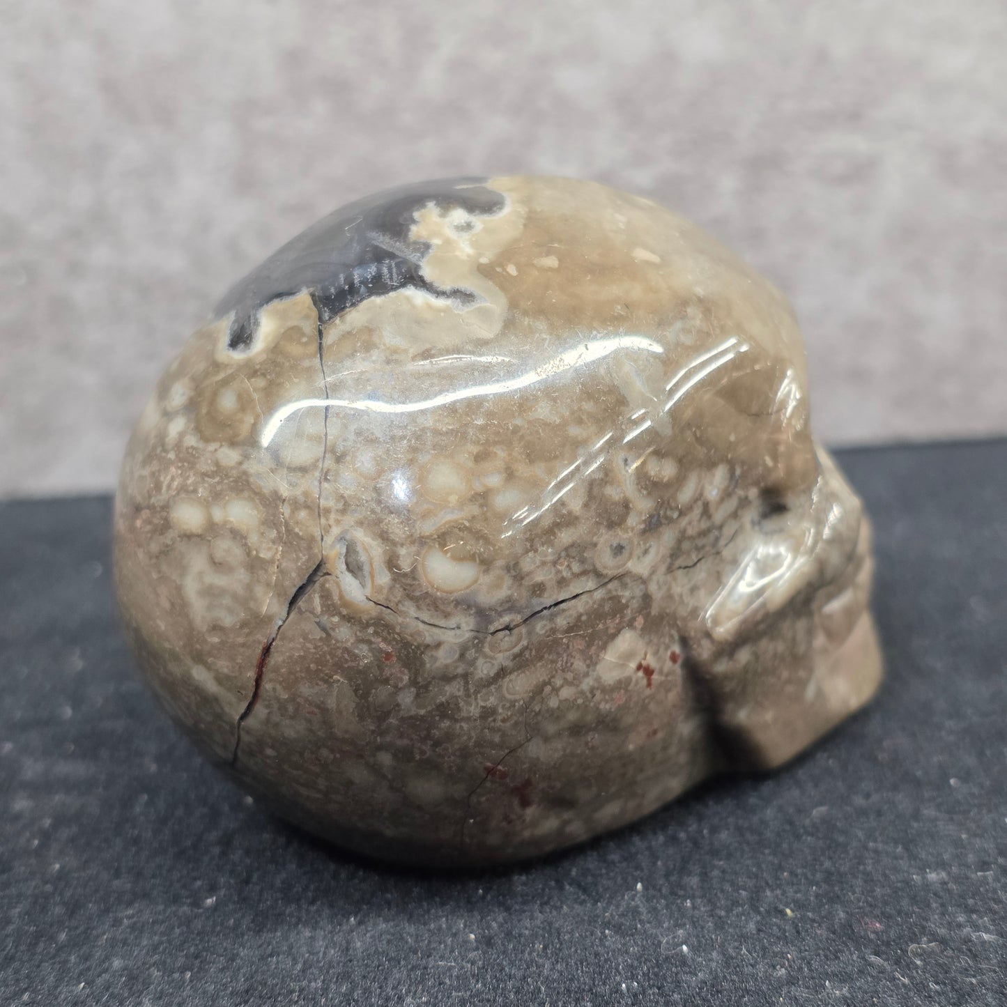 Volcano Agate Skull | 3313