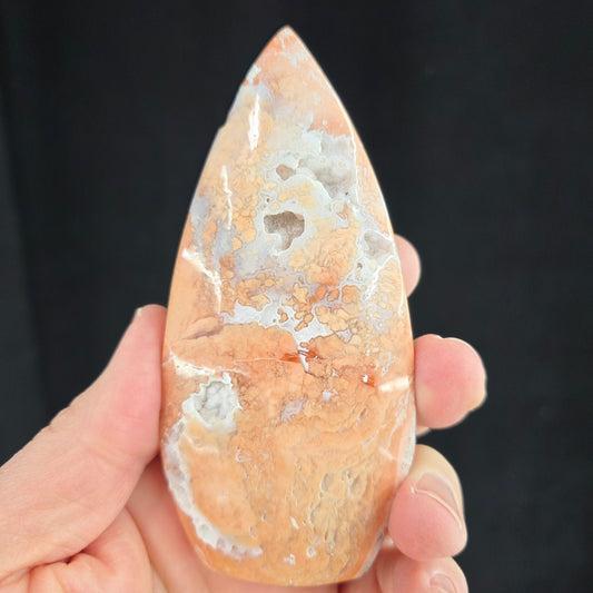 Cotton Candy Agate Flame Carving | 1895